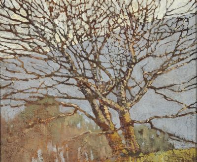 WINTER TREES by Paul Henry sold for €80,000 at deVeres Auctions