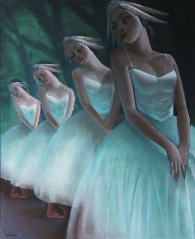 FOUR DANCERS AT THE BALLET by Cecil Ffrench Salkeld  at deVeres Auctions