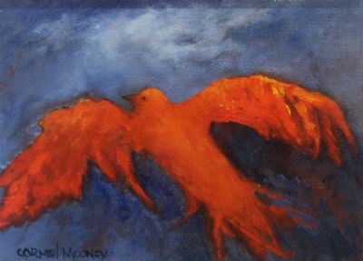 STUDY FOR A FIREBIRD by Carmel Mooney sold for €140 at deVeres Auctions