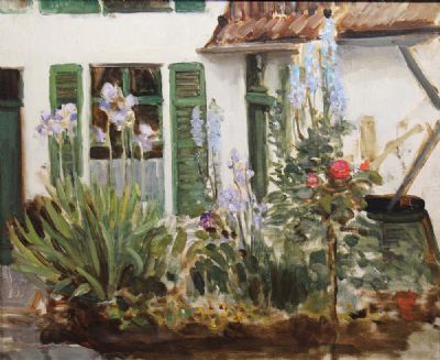 VERY EARLY MORNING SKETCH IN MY GARDEN, MONTREUIL by William Crampton Gore sold for €1,200 at deVeres Auctions