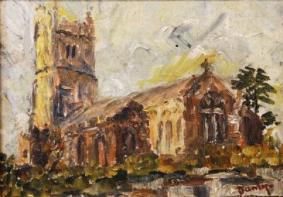 CHURCHYARD by Ronald Ossory Dunlop sold for €160 at deVeres Auctions