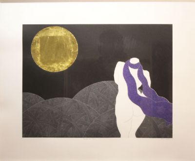 TOWARDS THE MOON by Yoko Akino sold for €200 at deVeres Auctions