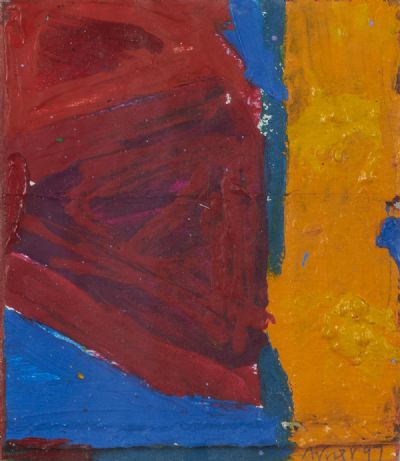 BLEACHED BLUES AND THINGS (RED WEDGE) by Anthony Frost sold for €320 at deVeres Auctions