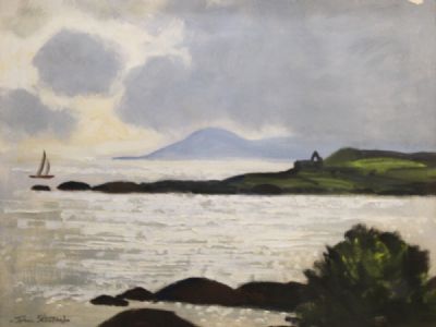 LOOKING TOWARDS DUBLIN BAY by John Skelton sold for €380 at deVeres Auctions