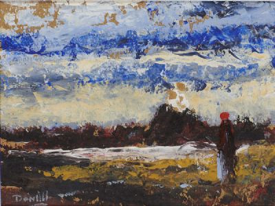 FIGURE IN A LANDSCAPE by Daniel O'Neill sold for €3,200 at deVeres Auctions