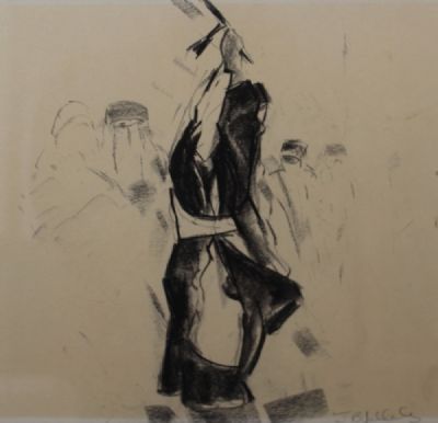 ALGERIAN DANCER by John B. Vallely sold for €380 at deVeres Auctions