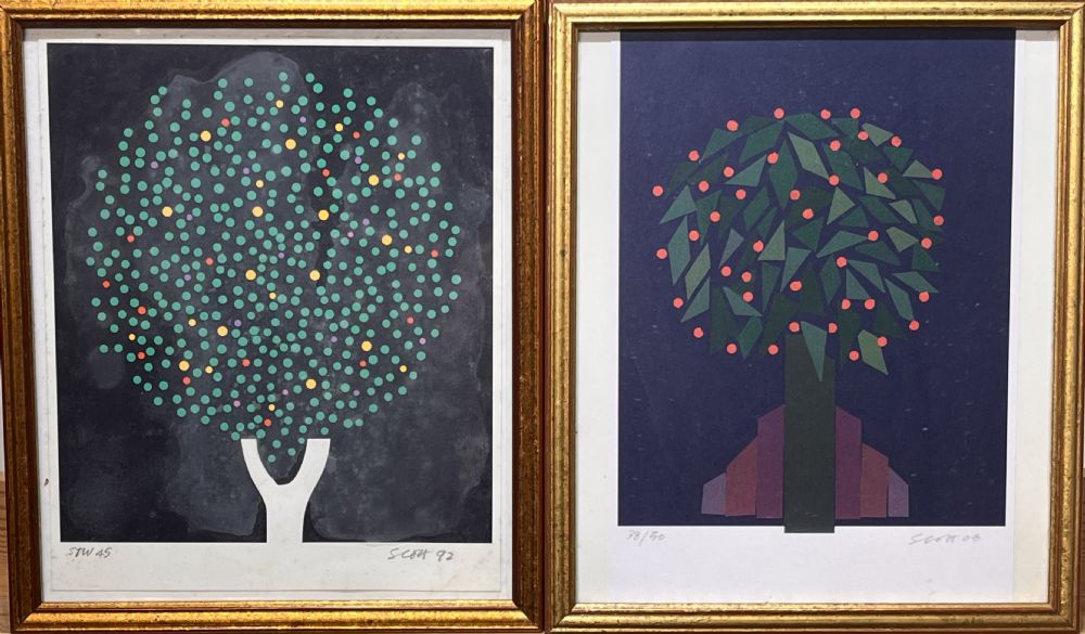 A PAIR OF CHRISTMAS CARDS by Patrick Scott sold for €750 at deVeres Auctions