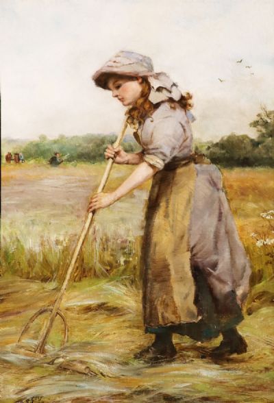 THE YOUNG HARVESTER by Edith F. Grey sold for €850 at deVeres Auctions