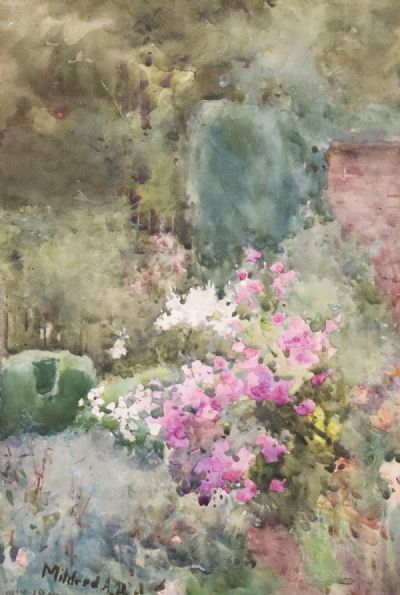 SUMMER BORDER AT KILLMURRAY by Mildred Anne Butler sold for €1,400 at deVeres Auctions