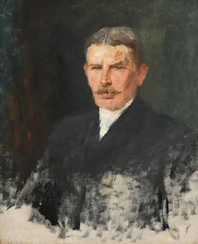 PORTRAIT OF GEORGE POLLEXFEN (THE ARTISTS' BROTHER-IN-LAW) by John Butler Yeats sold for €4,500 at deVeres Auctions