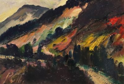 FROM GLENCAR TO THE WATERFALL by Peter Collis sold for €550 at deVeres Auctions