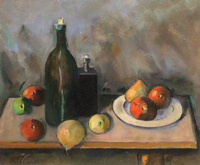 STILL LIFE IN THE STUDIO by Peter Collis sold for €1,900 at deVeres Auctions