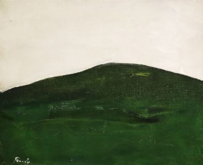 A WICKLOW HILL ON A WET DAY by Charles Brady sold for €1,500 at deVeres Auctions