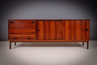 A ROSEWOOD SIDEBOARD at deVeres Auctions