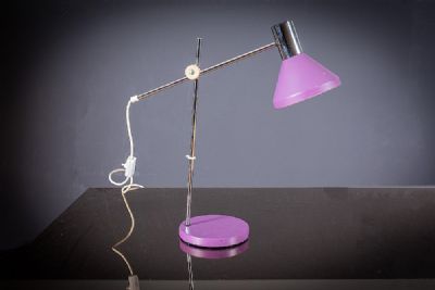 A METAL DESK LAMP at deVeres Auctions