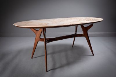 A MARBLE TOP DINING TABLE at deVeres Auctions
