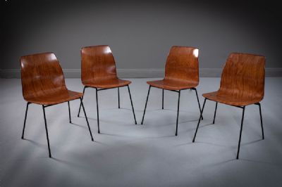 A SET OF FOUR DINING CHAIRS at deVeres Auctions