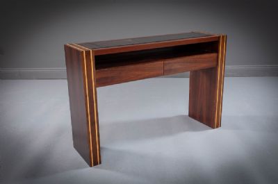 A ROSEWOOD CONSOLE TABLE at deVeres Auctions