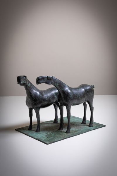 TWO HORSES by Anthony Scott sold for €14,500 at deVeres Auctions