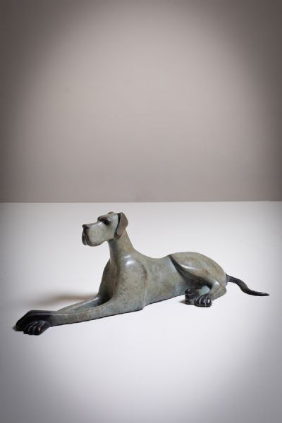 DOG LAYING DOWN by Anthony Scott sold for €9,500 at deVeres Auctions
