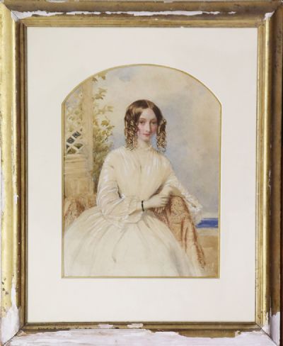 129 by PORTRAID OF A GIRL by William Burton  at deVeres Auctions