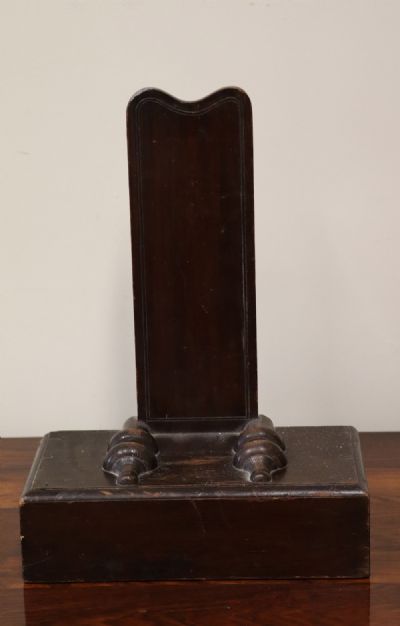 130 by A MAHOGANY PLATE STAND  at deVeres Auctions