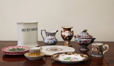 139 by A COLLECTION INCLUDING MUGS, PLATES ETC.  at deVeres Auctions