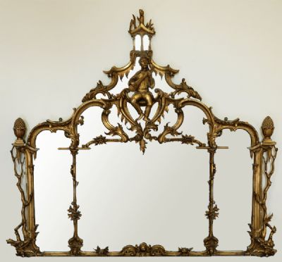 44 by AN OVERMANTLE MIRROR  at deVeres Auctions
