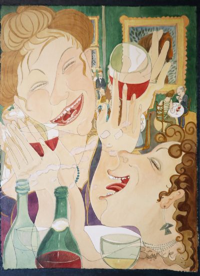 WOMEN LAUGHING by Pauline Bewick  at deVeres Auctions