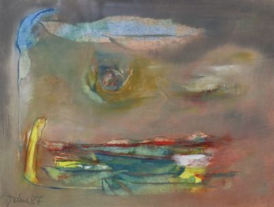 THE EYE OF THE STORM by Gerald Davis sold for €480 at deVeres Auctions