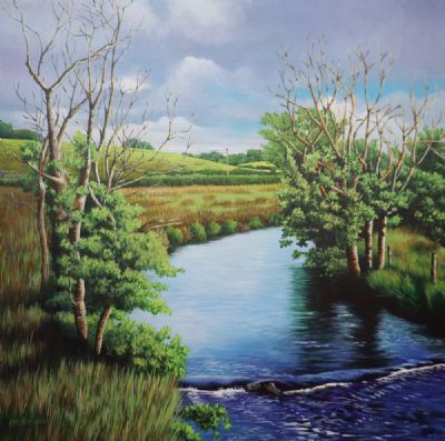 CLOONAGHMORE RIVER by Raymond Kinghan  at deVeres Auctions