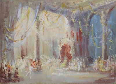 SET DESIGN FOR SWAN LAKE by Henry Bardon  at deVeres Auctions