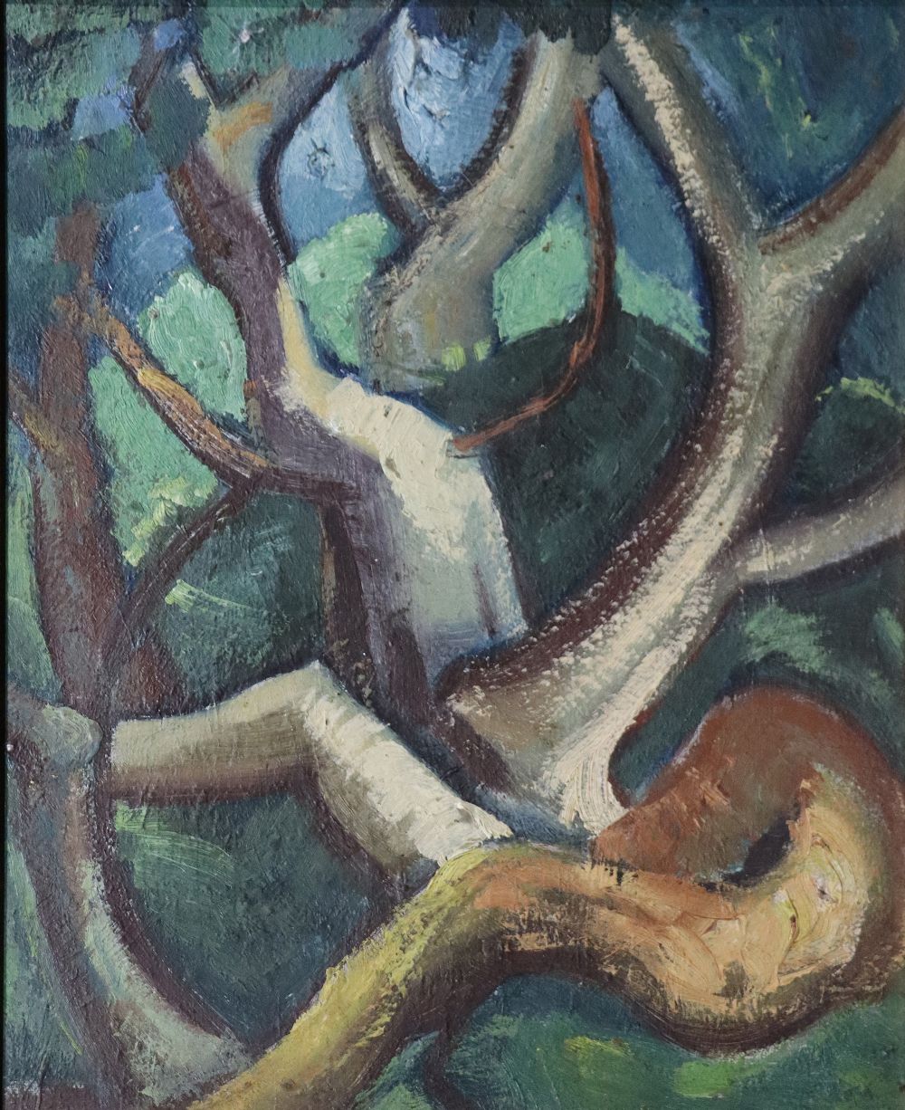 Lot 133 - STUDY OF TREES by George Campbell