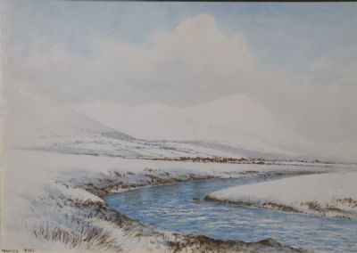 SNOW OVER WICKLOW by Howard Knee  at deVeres Auctions