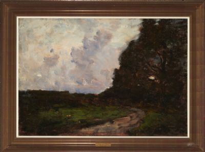 SUNSET ON THE WINDING ROAD by Nathaniel Hone sold for €6,000 at deVeres Auctions