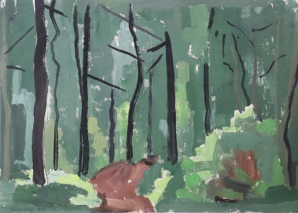 Lot 41 - WOODLAND, BRITTANY by John O'Leary