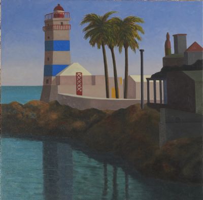 SANTA MARTA LIGHTHOUSE AT CASCAIS by Stephen McKenna  at deVeres Auctions