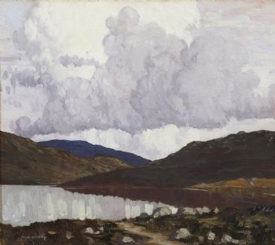 LAKE AND HILLS, CONNEMARA by Paul Henry  at deVeres Auctions
