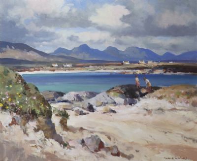 THE BEACHES ROUNDSTONE, CO. GALWAY by Maurice Canning Wilks sold for €2,800 at deVeres Auctions