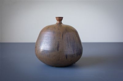 VERY ROUND SMALL NECKED VASE by Sonja Landweer  at deVeres Auctions
