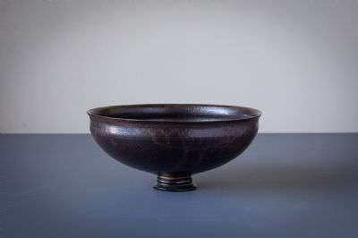 BOWL WITH SERATED FOOT by Sonja Landweer  at deVeres Auctions