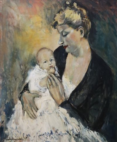 MOTHER AND CHILD by Gladys Maccabe  at deVeres Auctions