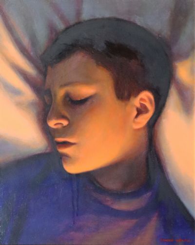PORTRAIT OF A SLEEPING BOY by Conor Walton  at deVeres Auctions