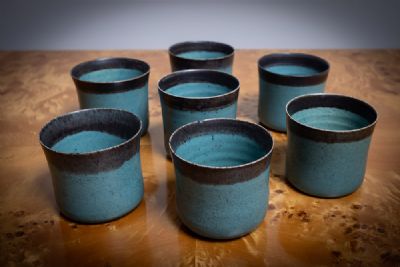 SEVEN COFFEE CUPS by Sonja Landweer  at deVeres Auctions