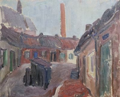 DUBLIN, POSSIBLY IRISHTOWN by Elizabeth Rivers sold for €750 at deVeres Auctions