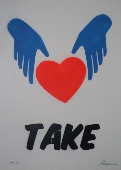 TAKE MY HEART by Maser sold for €420 at deVeres Auctions