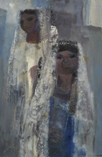 GYPSY GIRLS by George Campbell sold for €2,000 at deVeres Auctions