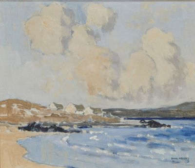 COTTAGES ON THE WEST COAST OF IRELAND, WATERVILLE, CO KERRY by Paul Henry  at deVeres Auctions
