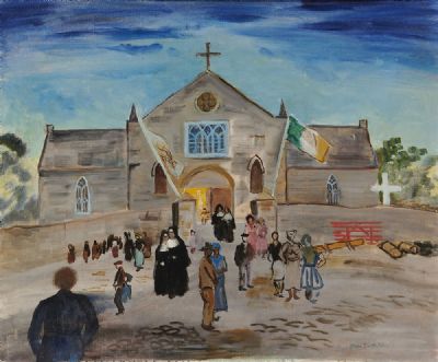 AFTER MASS, ARDMORE by Joan Jameson  at deVeres Auctions