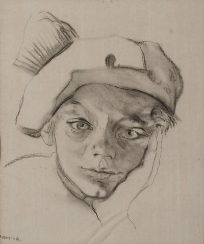 HEAD OF A BOY by Sean Keating sold for €1,300 at deVeres Auctions